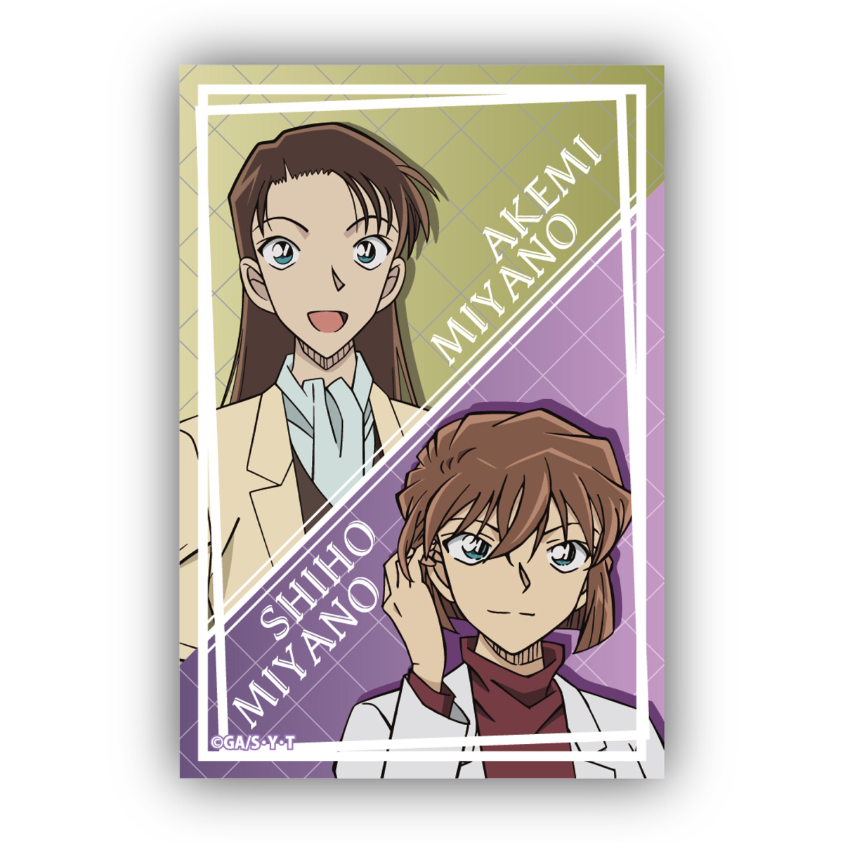 名探偵コナンスクエア型缶バッジＶｏｌ．３　宮野志保＆宮野明美