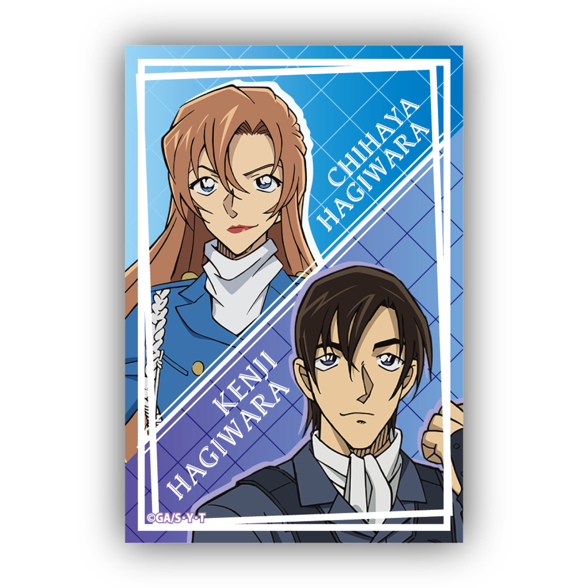 名探偵コナンスクエア型缶バッジＶｏｌ．３　萩原研二＆萩原千速