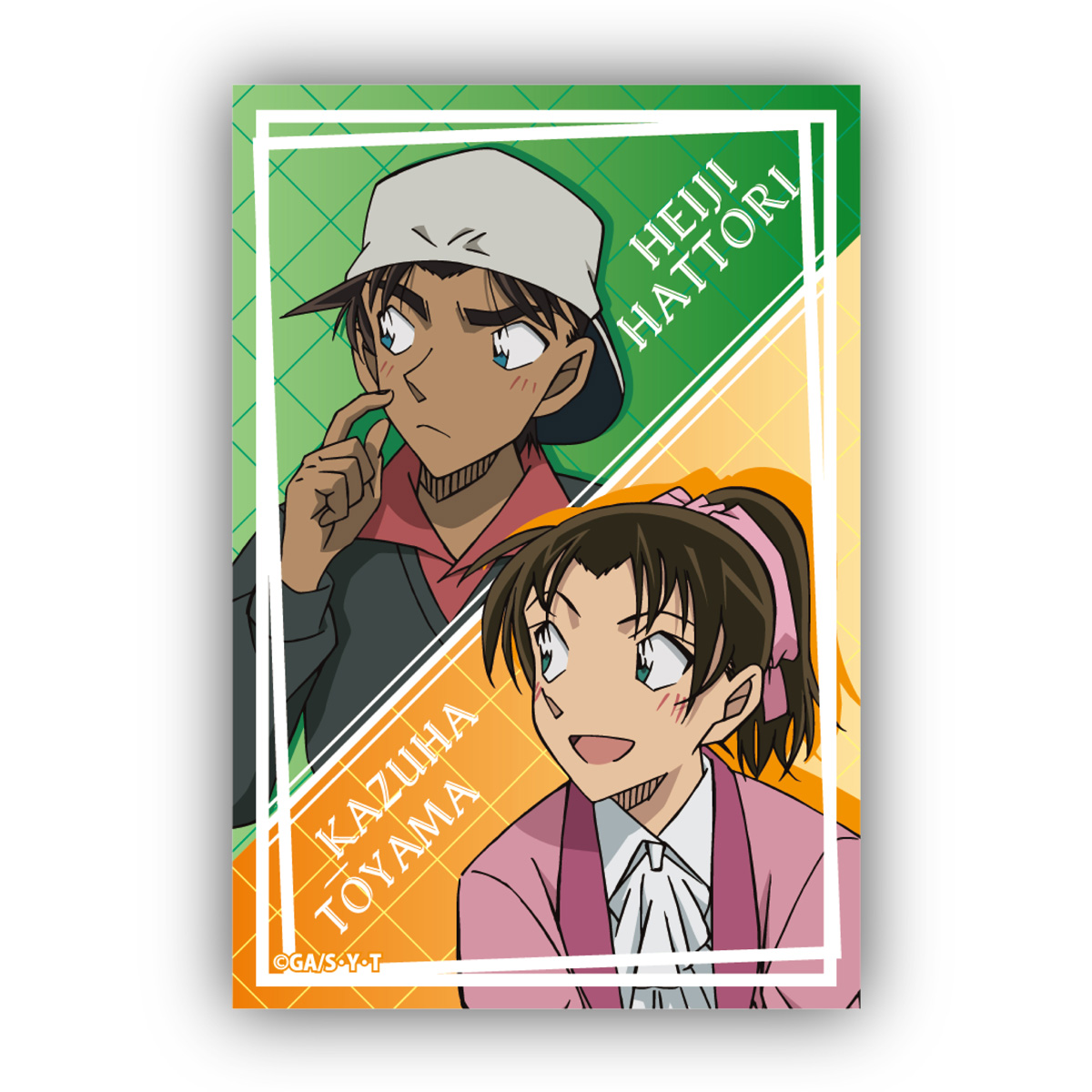 名探偵コナンスクエア型缶バッジＶｏｌ．４　服部平次＆遠山和葉