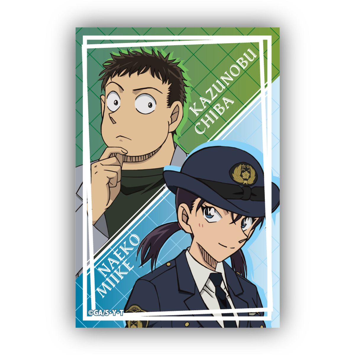 名探偵コナンスクエア型缶バッジＶｏｌ．４　千葉和伸＆三池苗子