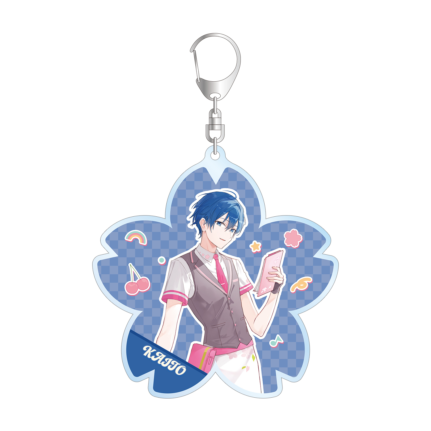 桜ミク 描き下ろし KAITO アメリカンダイナーver. Art by ふーみ BIGアクリルキーホルダー