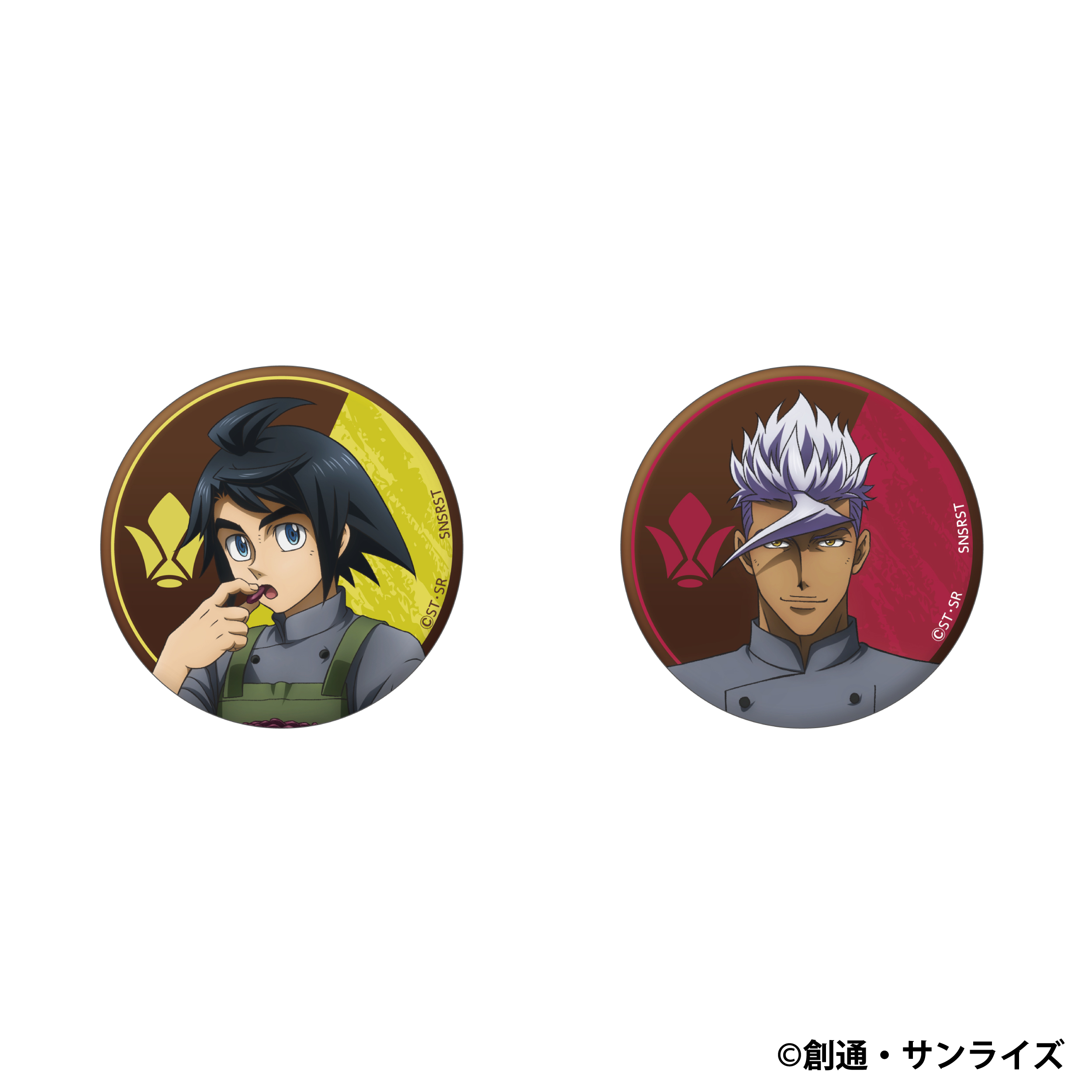 機動戦士ガンダム 鉄血のオルフェンズ 缶バッジセット／三日月・オーガス＆オルガ・イツカ　Patissier Style