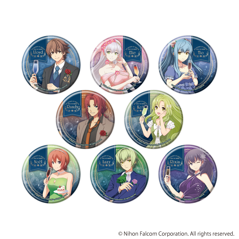 缶バッジ「英雄伝説 零の軌跡」01/ブラインド(全8種)(描き起こしイラスト)