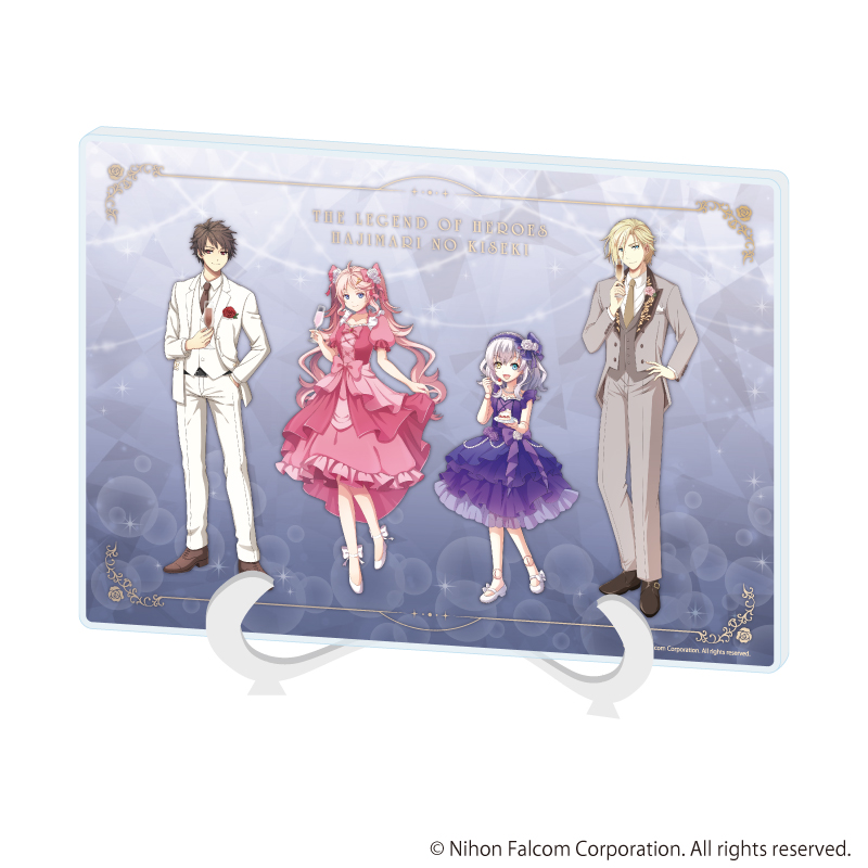 アクリルアートボード(A5サイズ)「英雄伝説 創の軌跡」01/集合デザイン(描き起こしイラスト)