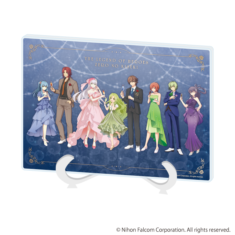 アクリルアートボード(A5サイズ)「英雄伝説 零の軌跡」01/集合デザイン(描き起こしイラスト)