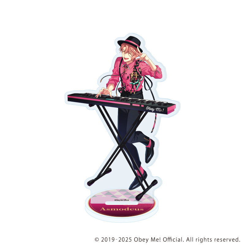 アクリルスタンド「Obey Me! Nightbringer」118/アスモデウス バンドver.(描き下ろしイラスト)
