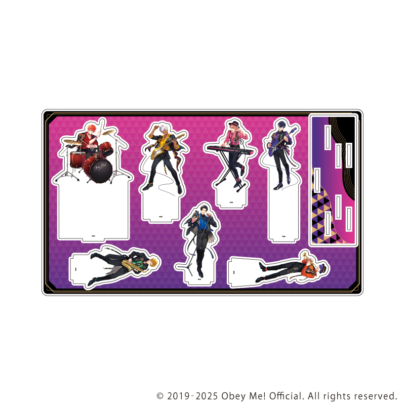 プレミアム アクリルジオラマプレート「Obey Me! Nightbringer」04/バンドver.(描き下ろしイラスト)