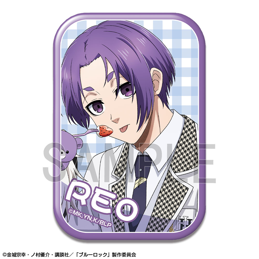 「ブルーロック」 長方形缶バッジ デザイン08(御影玲王/A)