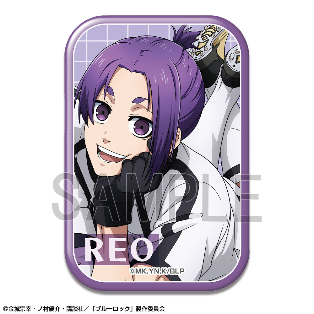 「ブルーロック」 長方形缶バッジ デザイン10(御影玲王/B)