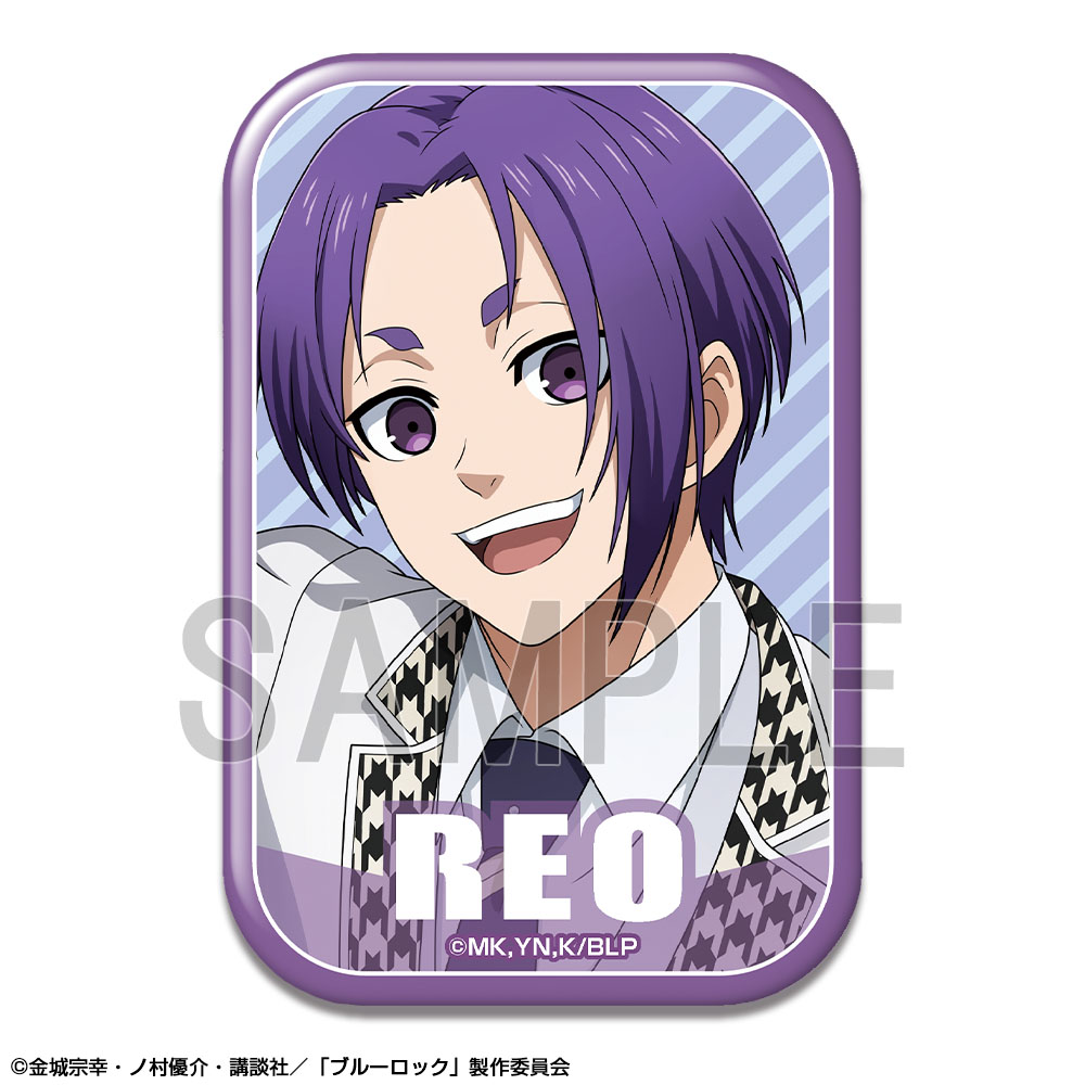 「ブルーロック」 長方形缶バッジ デザイン12(御影玲王/C)