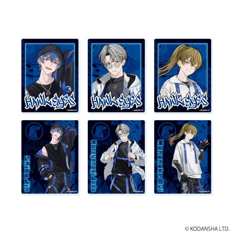 アクリルカード「ハンドレッドノート」01/タクティカルファッションver. ブラインド(全6種)(描き下ろしイラスト)