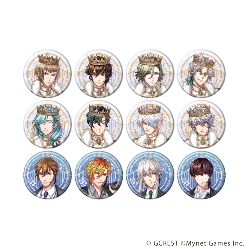 ホログラム缶バッジ(57mm)「夢王国と眠れる100人の王子様」06/ブラインド(全12種)(公式イラスト)