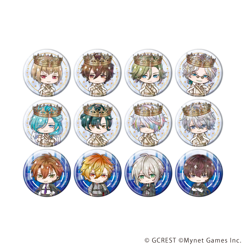 ホログラム缶バッジ(57mm)「夢王国と眠れる100人の王子様」07/ブラインド(全12種)(ミニキャライラスト)