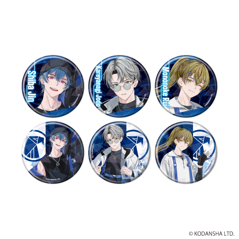 ホログラム缶バッジ(57mm)「ハンドレッドノート」01/タクティカルファッションver. ブラインド(全6種)(描き下ろしイラスト)