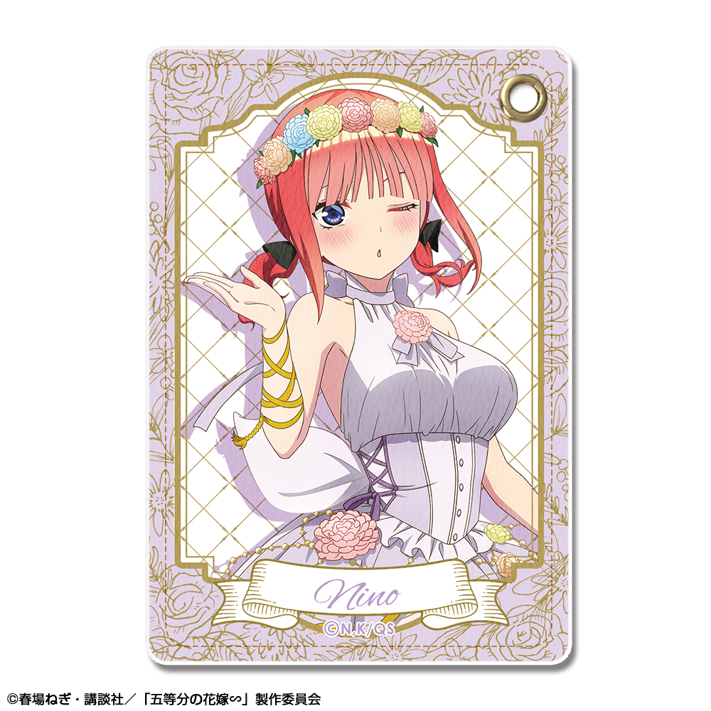 五等分の花嫁∽ レザーパスケース デザイン02(中野二乃/花の妖精ver.)【描き下ろし】