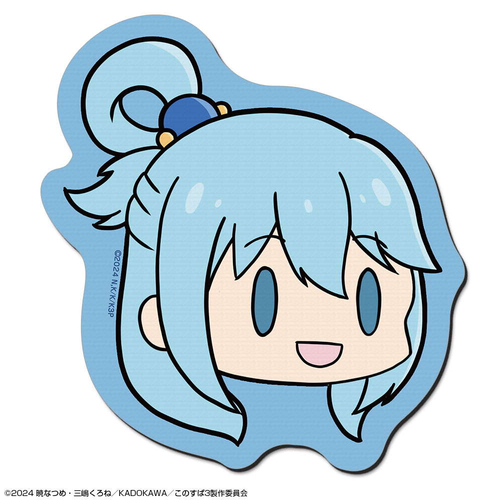 この素晴らしい世界に祝福を！3 ラバーマウスパッド Ver.2 デザイン01(アクア)