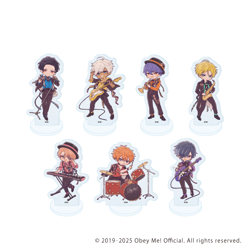 アクリルぷちスタンド「Obey Me! Nightbringer」16/バンドver. ブラインド(全7種)(レトロアートイラスト)