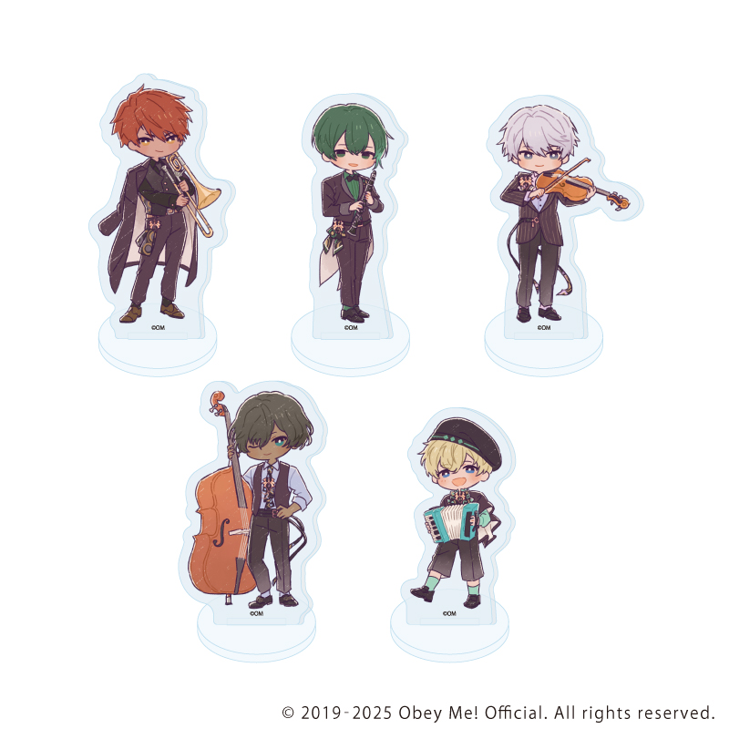 アクリルぷちスタンド「Obey Me! Nightbringer」17/バンドver. ブラインド(全5種)(レトロアートイラスト)